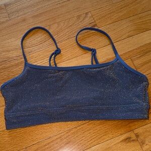 Aerie Blue Sparkle Bikini Top